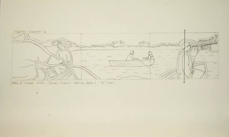 Study for Memphis on the Mississippi (Ode to Tom Lee)