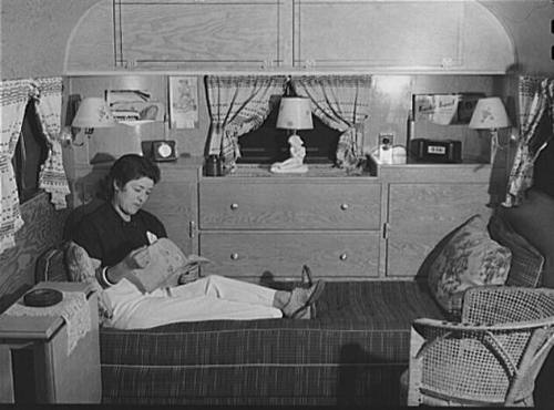 Interior of Trailer at Trailer Park, Sarasota, Florida
