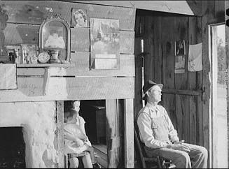Mr. Lee Meade Does Some Farming near Centralhatchee, Heard County, Georgia