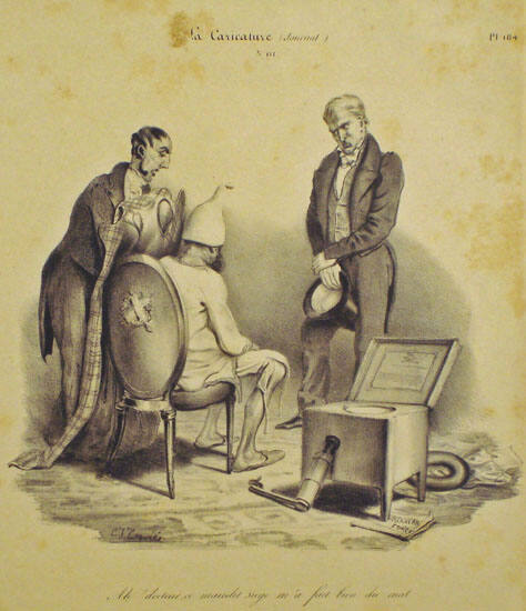 "Ah! docteur, ce maudit siège m'a fait bien du mal!"