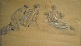 Three Draped Figure Studies for "Light of the Incarnation"