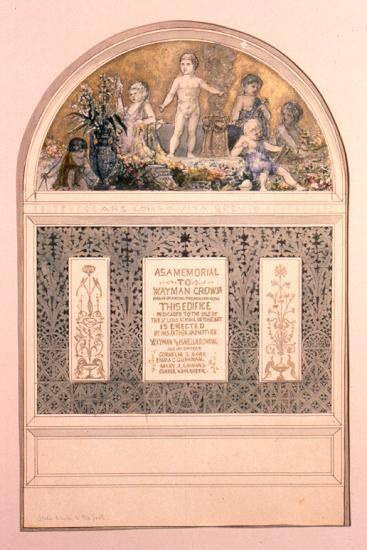 Design Studies for the Wayman Crow Memorial, St. Louis School and Museum of Fine Arts, St. Louis, Missouri