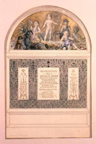 Design Studies for the Wayman Crow Memorial, St. Louis School and Museum of Fine Arts, St. Louis, Missouri