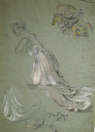 Draped Female Figure Studies for "Light of the Incarnation"