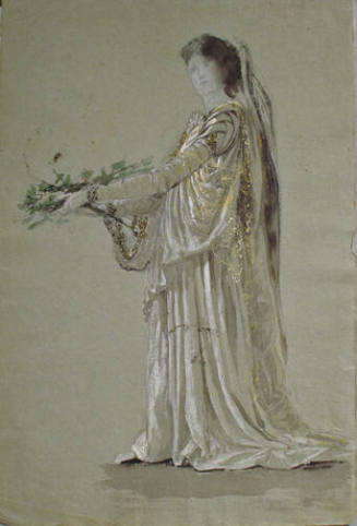 Draped Female Figure Study for "Light of the Incarnation"