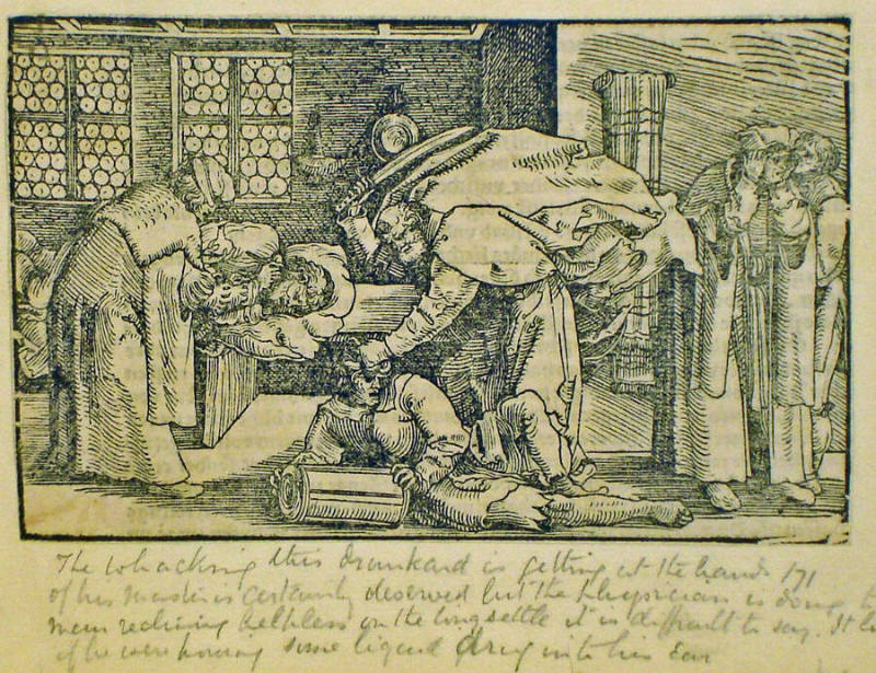 Untitled [Doctor with Patient;  Beating of Servant ]