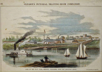 View of the Navy Yard Memphis, Tennessee, from the Arkansas Shore
