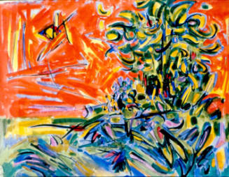 Landscape with Red Sky