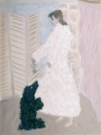 My Daughter March and Picasso (The Dog)