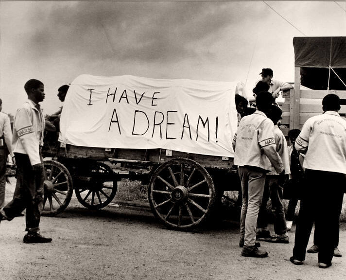 Mule Train Leaves for Washington, Poor People's March, Marks, Mississippi