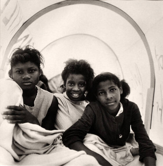 Girls in Back of Wagon, Poor People's March on Washington, Marks, Mississippi
