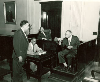 Scene in A.K.A.'s Play, "The Trial of Mary Duggan"