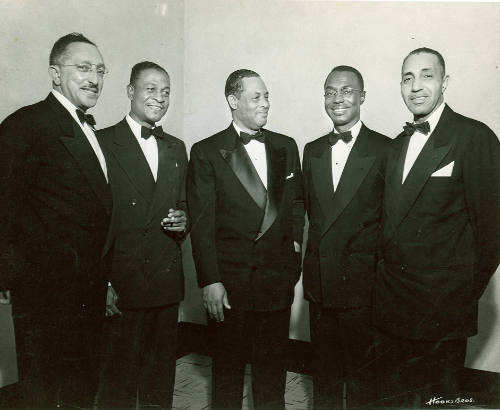 [Five Men in Tuxedos]