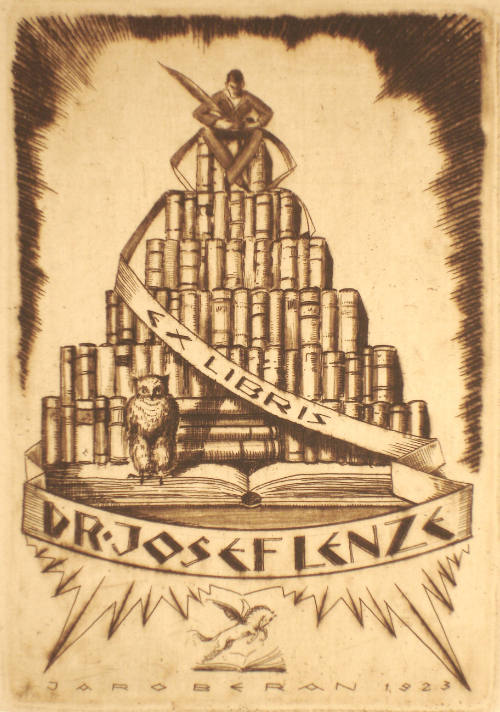Bookplate for Josef Lenze