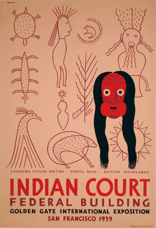 Chippewa Picture Writing - Seneca Mask, Eastern Woodlands