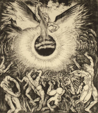 Plate XIV - The Fourth Angel (Revelation 16:8)