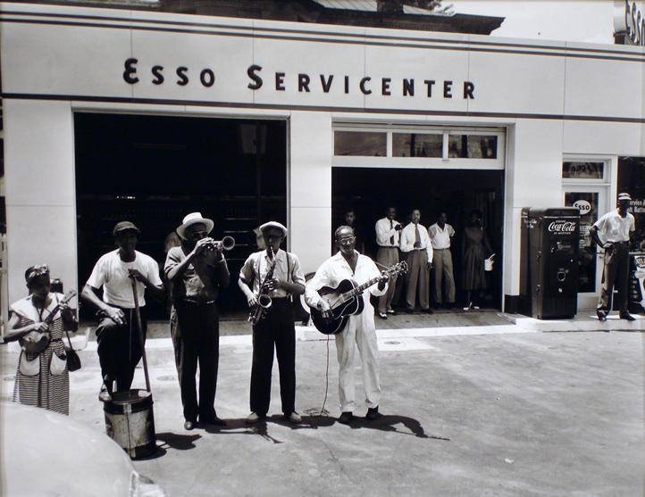 Al Jackson Band at Al Jackson's Servicenter with Little Laura Dukes of the Beale Street Jug Band, Memphis