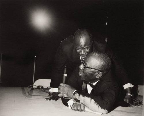 Rufus Thomas and Nat Dee Williams (right), WDIA Goodwill Revue, Midsouth Coliseum, Memphis