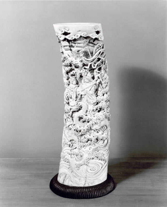 Carved Elephant Tusk