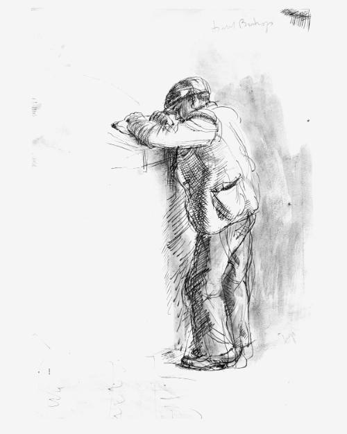Man Leaning on a Wall