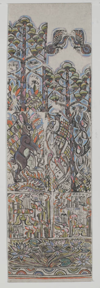 Rabbit, Birds and Flowers