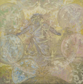 Study for "The Creation of Light," Ceiling Panel #1 in the Spectrum of Light Mural, Reading Room, Library of Congress