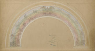"Spirit of Thought," Arch Design No. 2 for Mural, Peoples' Church, St. Paul. Minnesota