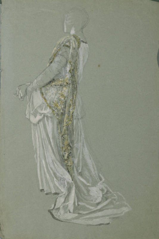 Draped Female Figure Study for "Light of the Incarnation"