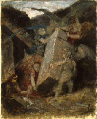 Angels Lifting Stone from the Sepulchre of Christ