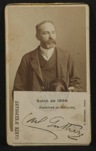 Carte d'exposant, Salon de 1896, Societe des artistes Francais