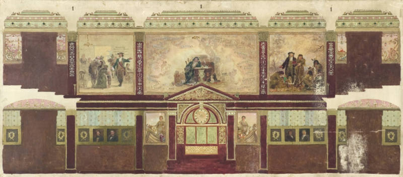 Mural Study #1, Council Room, Philadelphia City Hall