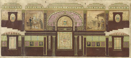 Mural Study #5, Council Room, Philadelphia City Hall