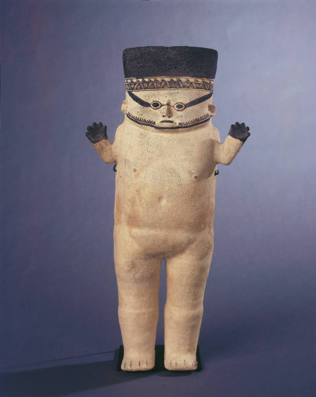 Standing Female Figure with Hands Raised