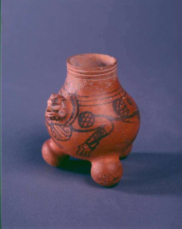 Jaguar-Headed Tripod Jar