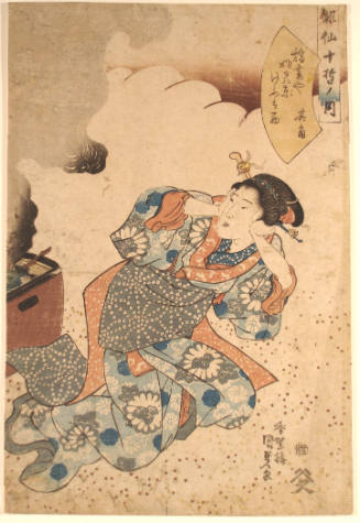 [Geisha with Smoking Hibachi]