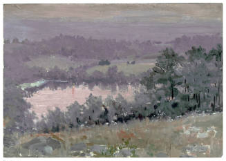 Little Elk Lake from Hill, Looking West