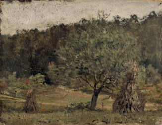 Apple Tree and Corn Shocks, Maryland