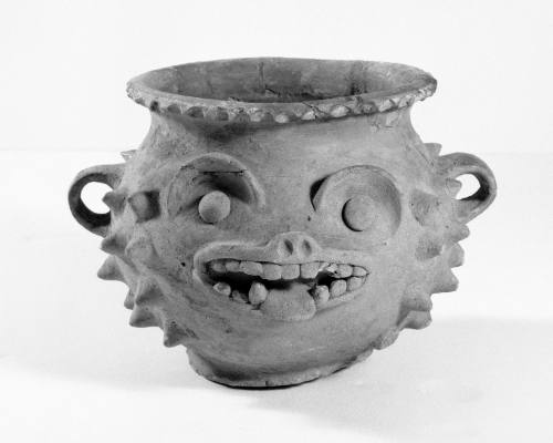 Spiked Bowl with Feline Face