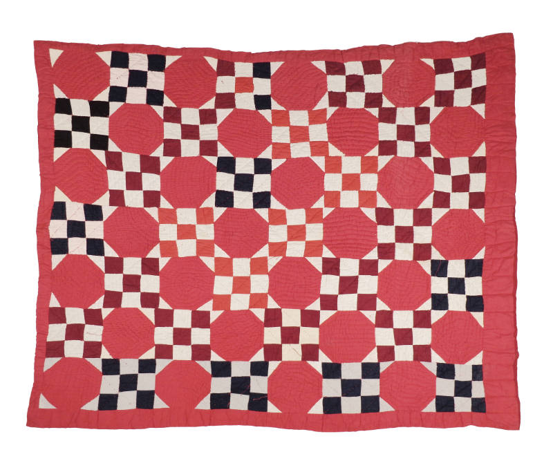 Quilt, Snowball Pattern / Nine Patch Variant