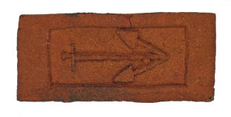 Brick Imprinted with Apotropaic Symbols (Anchor of Hope)