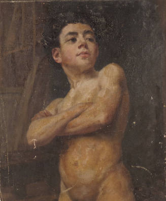 Standing Male Figure with Arms Crossed
