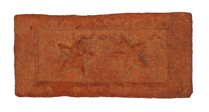 Brick Imprinted with Apotropaic Symbols (Double Stars)