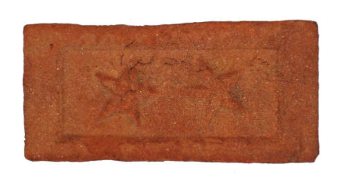 Brick Imprinted with Apotropaic Symbols (Double Stars)