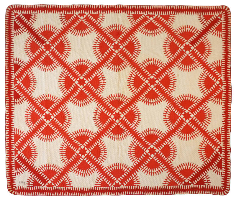 Quilt, New York Beauty Pattern