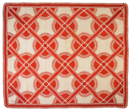 Quilt, New York Beauty Pattern