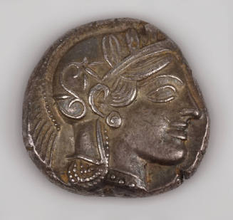 Tetradrachm with Head of Athena (obverse), Owl, Olive Spray and Moon (reverse)