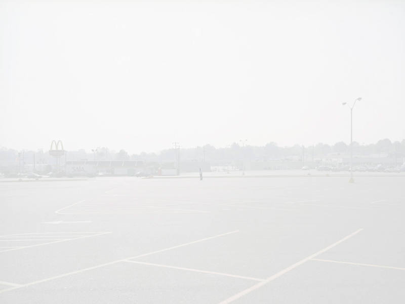 Man Walking in Car Park, Memphis