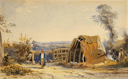 Untitled [Man Walking on Path]