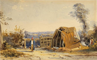 Untitled [Man Walking on Path]