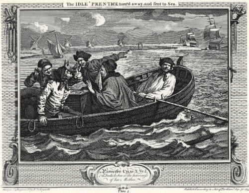 The Idle 'Prentice Turn'd Away and Sent to Sea and The Industrious 'Prentice out of His Time, Married to the Master's Daughter